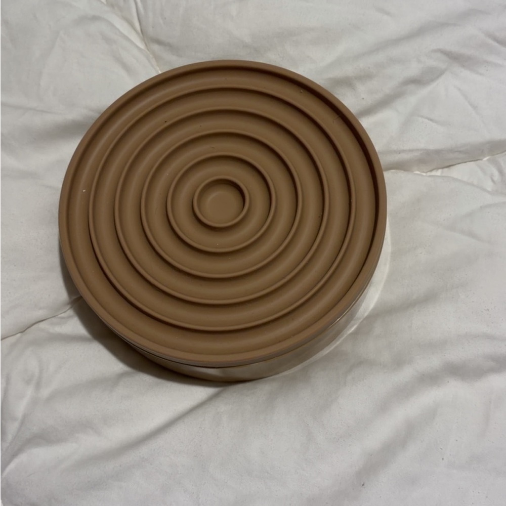 Non-Slip Brown Dog Slow Feeder Bowl